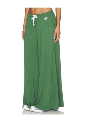 Boys Lie Match Point '94 Crepe Leah Pant in Green. Size XS. Also in S, M, L.