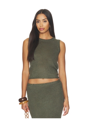 Bobi Blair Sleeveless Top in Sage. Size XS. Also in S, M, L, XL.