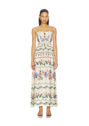 Agua Bendita Julia Ivy Dress in Cream. Size S. Also in M, L.