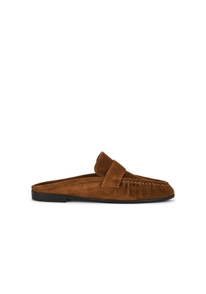 BLACK SUEDE STUDIO Gabby Mule Loafer in Brown. Size 36. Also in 37, 38, 39, 40.