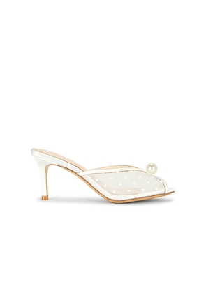 BLACK SUEDE STUDIO Sadie 100 Mule in White. Size 36. Also in 37, 38, 39, 40.