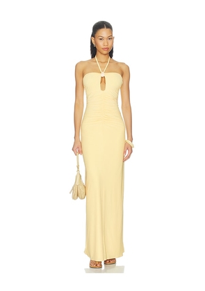 Baobab Romina Maxi Dress in Yellow. Size XS. Also in S, M, L, XL.