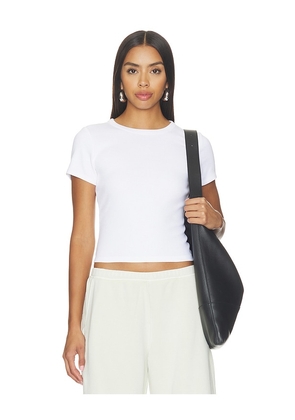 Beyond Yoga Rib Baby Tee in Ivory. Size XS. Also in S, M, L.