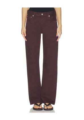 Citizens of Humanity Lindz Easy Straight Jean in Burgundy. Size 23. Also in 24, 25, 26, 27, 28, 29, 30, 31, 32, 33, 34.