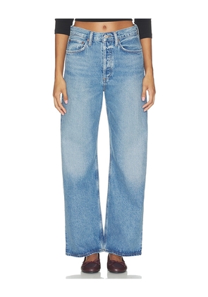 AGOLDE Vintage Loose Petite Jean in Blue. Size 23. Also in 24, 25, 26, 27, 28, 29, 30, 31.
