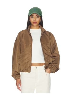 Citizens of Humanity Barracuta Bubble Jacket in Brown. Size XS. Also in S, M, L, XL.