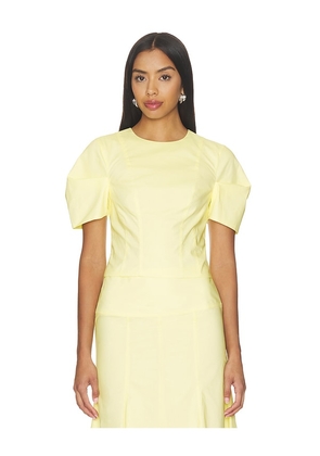 Camila Coelho Flora Top in Yellow. Size XXS. Also in XS, S, M, L, XL.