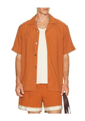 CHE Valbonne Shirt in Orange. Size S. Also in M, L, XL/1X.
