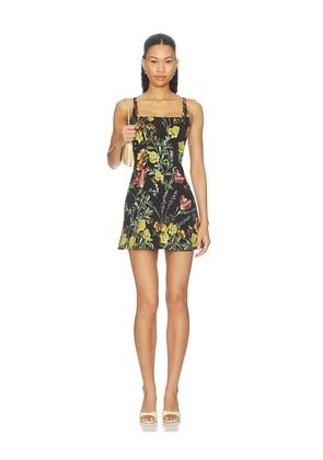 Alice + Olivia Julia Scoop Neck Mini Dress in Black. Size 0. Also in 2, 4, 6, 8, 10.
