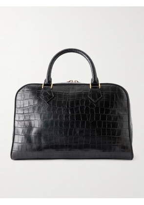 Nili Lotan - Jaclyn Croc-effect Leather Tote - Black - One size