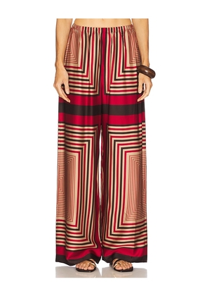 FAITHFULL Jensen Pant in Red. Size S. Also in XS, M, L, XL.