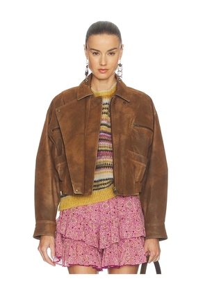 Isabel Marant Etoile Belma Jacket in Brown. Size 38/6. Also in 34/2, 36/4, 40/8, 42/10.