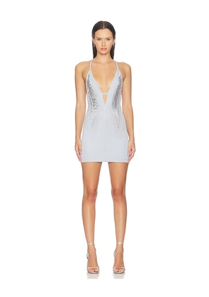 HAELO Gradient Studded Dress in Grey. Size S. Also in XS, XXS, M, L, XL.