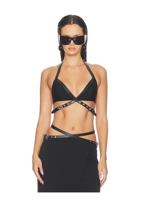 HAELO Belt Bra in Black. Size S. Also in XXS, XS, M, L, XL.