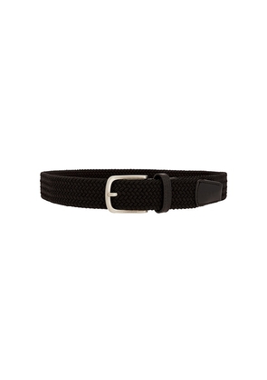 J.Lindeberg Bernhard Belt in Black. Size 85. Also in 90, 100.