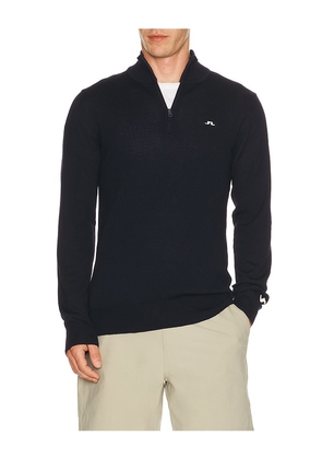 J.Lindeberg Kian Knitted Sweater in Blue. Size S. Also in M, L, XL/1X.
