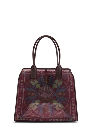 Ganni Mesh Shopper Resort in Brown.