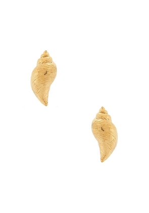 Heaven Mayhem Luce Earrings in Metallic Gold.