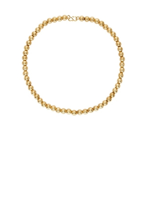 Heaven Mayhem Sol Necklace in Metallic Gold.