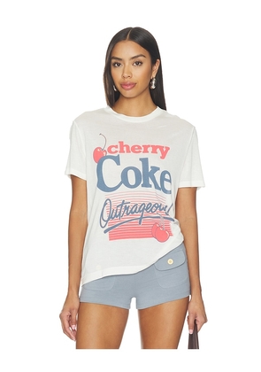 Junk Food Cherry Coke Outrageous Tee in White. Size XS. Also in S, M, L, XL.