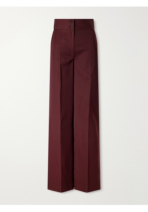 Altuzarra - Rudy Wool Straight-leg Pants - Burgundy - FR 34,FR 36,FR 38,FR 40,FR 42,FR 44,FR 46