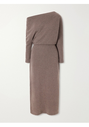 Altuzarra - Kasos Asymmetric Cashmere Maxi Dress - Brown - x small,small,medium,large,x large