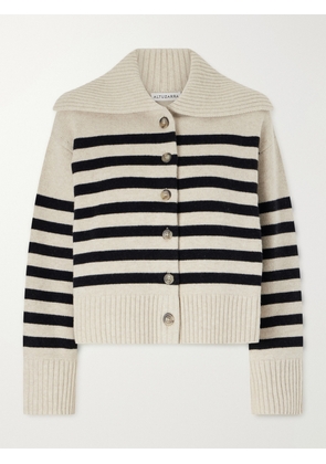 Altuzarra - Rainger Striped Wool-blend Cardigan - Neutrals - x small,small,medium,large,x large