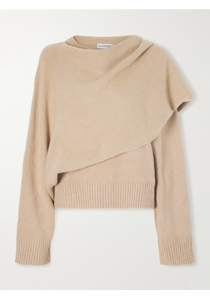 Altuzarra - Scarf-detailed Organic Cotton Knitted Sweater - Neutrals - x small,small,medium,large,x large