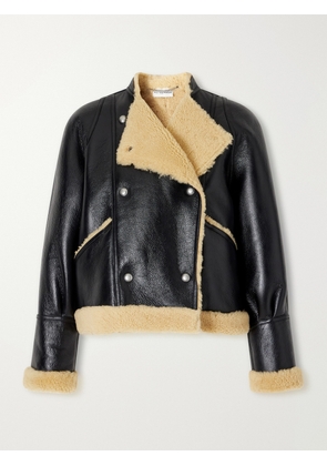 Altuzarra - Kenny Shearling-trimmed Leather Coat - Black - FR 34,FR 36,FR 38,FR 40,FR 42