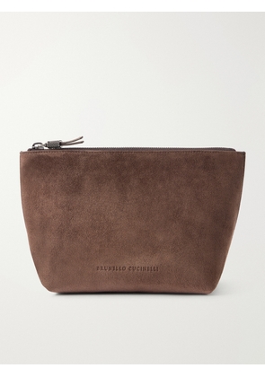 Brunello Cucinelli - Suede Cosmetic Case - Brown - One size