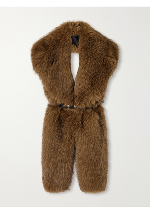 Moncler - Plush Scarf - Brown - One size