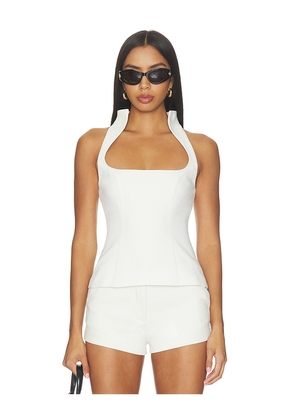 MAJORELLE Lori Top in White. Size XXS. Also in XS, S, M, L, XL.