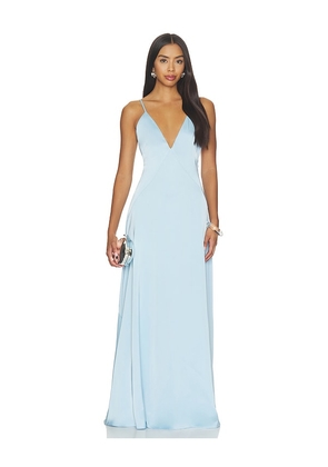 Lovers and Friends Gaia Gown in Baby Blue. Size XXS. Also in XS, S, M, L, XL.