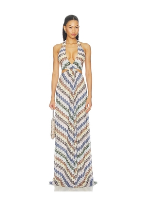 Missoni Long Dress in Multi Light Version in Multi. Size 38/2. Also in 40/4, 42/6.