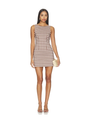 MAJORELLE Lake Mini Dress in Metallic Bronze. Size XXS. Also in XS, S, M, L, XL.