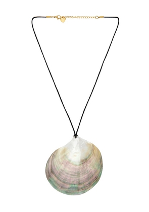 Lovers and Friends Avery Shell Necklace in Grey.