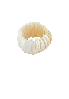 Lovers and Friends Mason Shell Bracelet in Ivory.