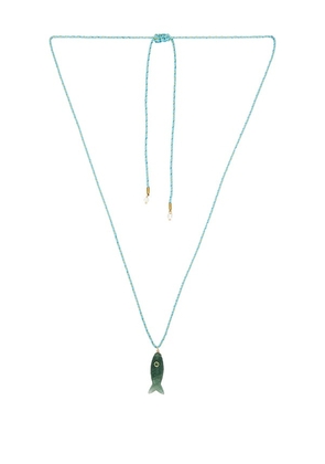 Lovers and Friends Quin Stone Necklace in Green.