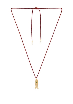 Lovers and Friends Quin Stone Necklace in Red.