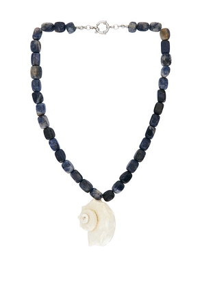 Lovers and Friends Carson Shell Necklace in Blue.