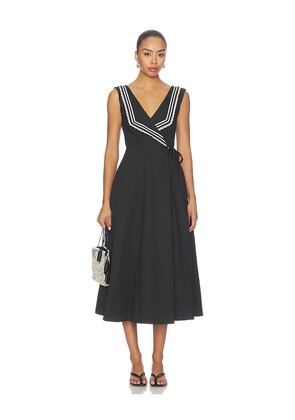 LPA Thea Midi Dress in Black & White. Size XXS. Also in XS, S, M, L, XL.