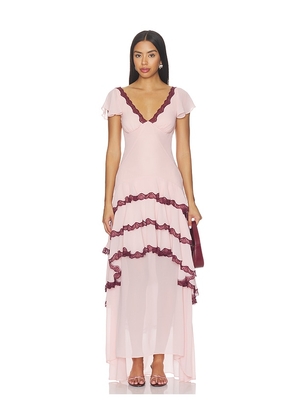 LPA Janelle Maxi Dress in Blush. Size XXS. Also in XS, S, M, L, XL.