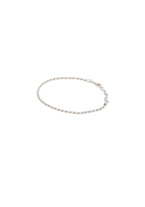 Serge de Nimes Rope Bracelet in Metallic Silver.