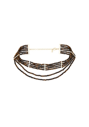 petit moments Drift Necklace in Brown.
