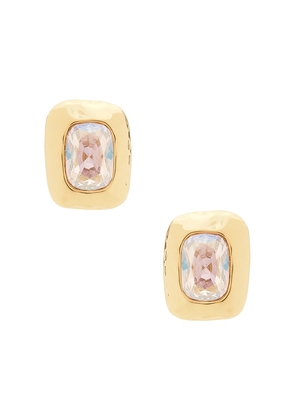 petit moments Giovana Earrings in Lavender,Metallic Gold.