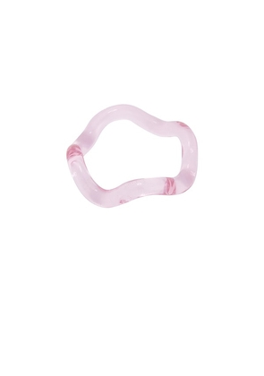 Studio Conchita Onda Glass Bracelet in Pink. Size S/M. Also in M/L.