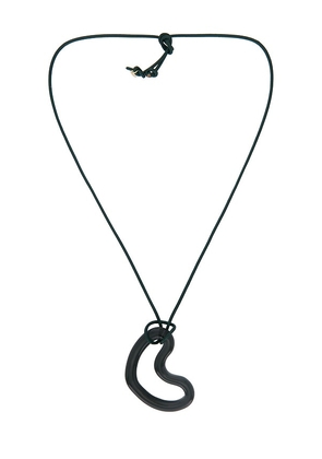 Studio Conchita Elsa Glass Necklace in Dark Green.