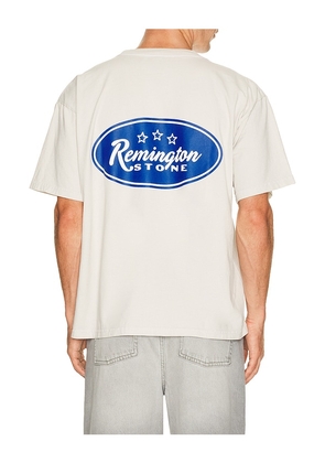 Remington Stone Bronco Tee in Cream. Size S. Also in M, L, XL/1X.