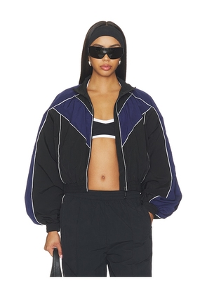 Ronny Kobo Brenton Cropped Jacket in Navy. Size XS. Also in S, M, L.