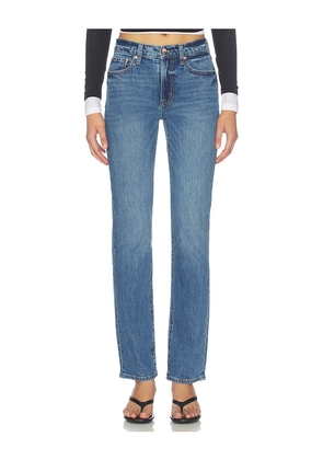 PISTOLA Aleks Mid Rise Straight Leg Jeans in Blue. Size 23. Also in 24, 25, 26, 27, 28, 29, 30, 31, 32, 33.